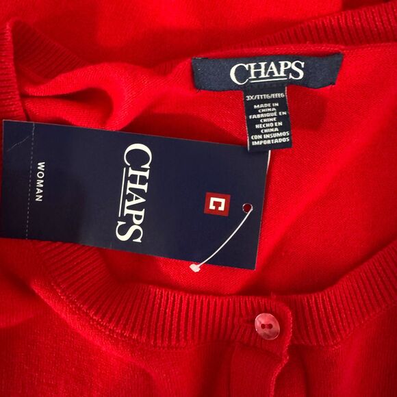 New Chaps Button Down Cardigan Sweater Women's Plus Size 3XL - Picture 4 of 8
